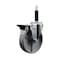 Service Caster 5'' Semi Steel Swivel 3/4'' Expanding Stem Caster with Brake SCC-EX20S515-SSR-PLB-34 - alternate 1